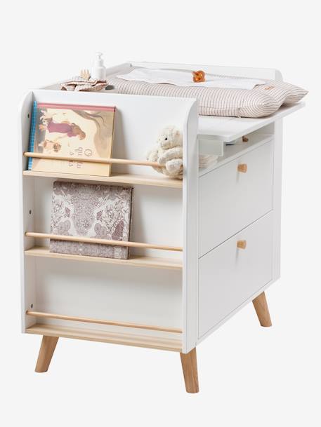 Commode à langer CONFETTI blanc - vertbaudet enfant 