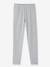 Lot de 2 leggings fille Basics anthracite+gris chiné+noir+lot gris anthracite + bleu mar - vertbaudet enfant 