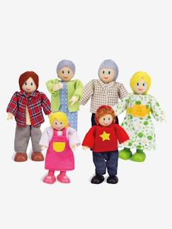 Familie van 6 houten poppen van Hape  - vertbaudet enfant