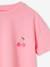 Effen Basics meisjesshirt met korte mouwen abrikoos+snoepjesroze - vertbaudet enfant 