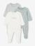 Set van 3 interlock slaappakjes BASICS grijsblauw - vertbaudet enfant 