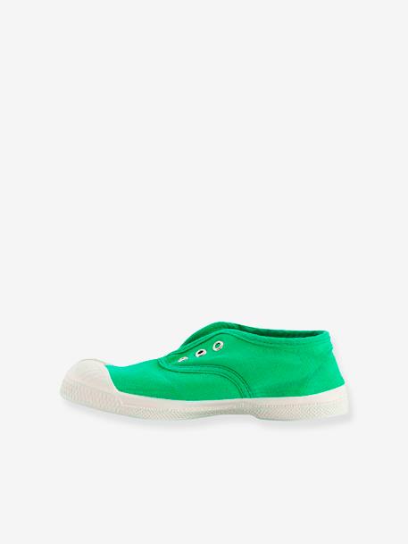 Tennis élastiquées enfant Elly E15149C15N marron+vert+vert d'eau - vertbaudet enfant 