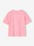 Tee-shirt fille motif poitrine manches courtes rose bonbon - vertbaudet enfant 