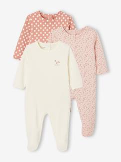 Bébé-Pyjama, surpyjama-Lot de 3 pyjamas bébé mixtes en interlock BASICS
