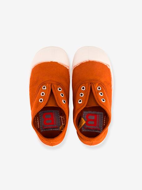 Tennis élastiquées enfant Elly E15149C15N marron+vert+vert d'eau - vertbaudet enfant 
