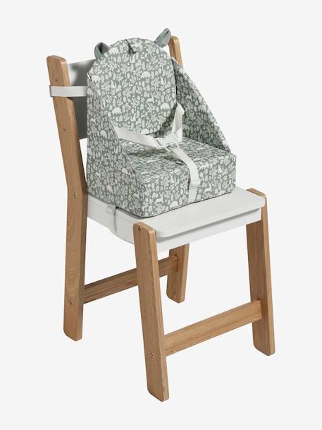Rehausseur de chaise bleu grisé+écru+GRIS+multicolore - vertbaudet enfant 