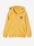 Sweat garçon zippé à capuche motif poitrine blanc chiné+noix de pécan+ocre+rouge+turquoise - vertbaudet enfant 