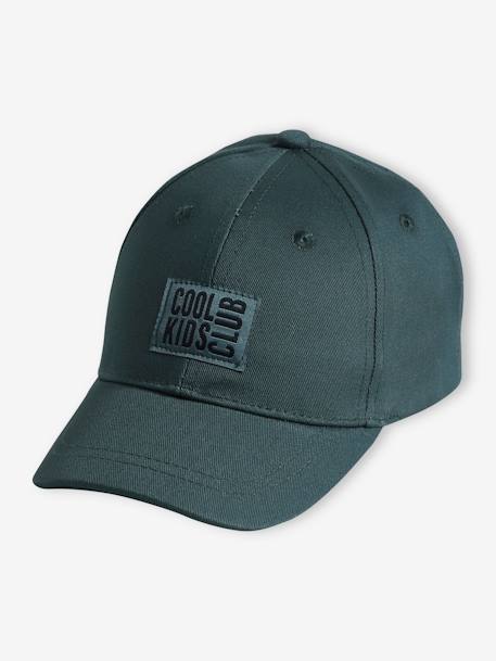 Casquette unie garçon brodée devant lichen+marine - vertbaudet enfant 
