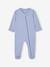 Set van 3 pyjama's van jersey met rits BASICS cappuccino+chambrayblauw+rouge - vertbaudet enfant 