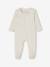Set van 3 pyjama's van jersey met rits BASICS cappuccino+chambrayblauw+rouge - vertbaudet enfant 