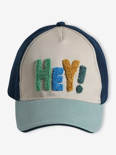 Casquette HEY! garçon bleu+bleu canard+vert - vertbaudet enfant 