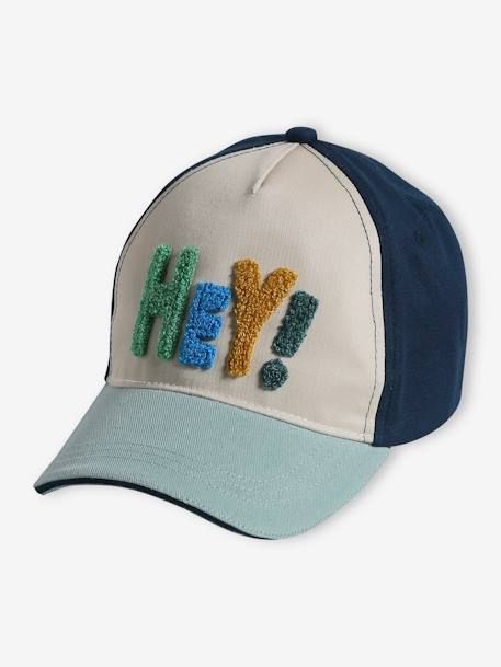 Casquette HEY! garçon bleu+bleu canard+vert - vertbaudet enfant 