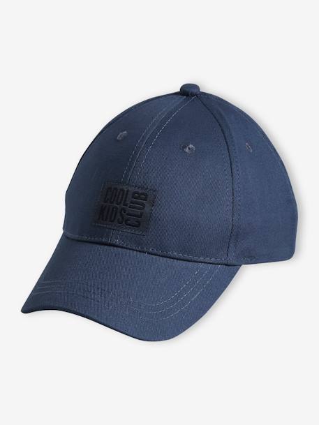 Casquette unie garçon brodée devant lichen+marine - vertbaudet enfant 