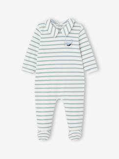 Bébé-Pyjama, surpyjama-Dors-bien rayé bébé en interlock