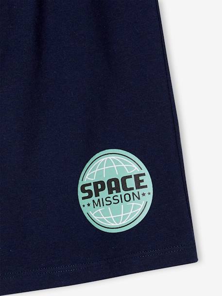 Tweekleurige pyjashort voor jongens NASA® marineblauw - vertbaudet enfant 
