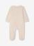 Set van 3 pyjama's van jersey met rits BASICS cappuccino+chambrayblauw+rouge - vertbaudet enfant 