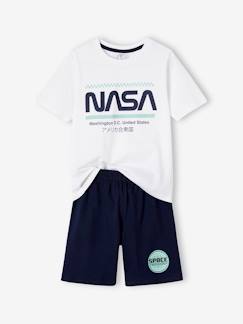 -Tweekleurige pyjashort voor jongens NASA®