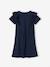 Robe avec volants en broderie anglaise fille marine - vertbaudet enfant 