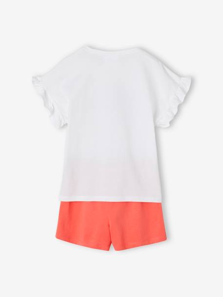 Pyjashort bicolore fille Pat’Patrouille® corail - vertbaudet enfant 