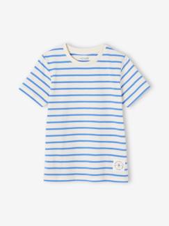 Garçon-T-shirt, polo, sous-pull-T-shirt garçon rayé manches courtes