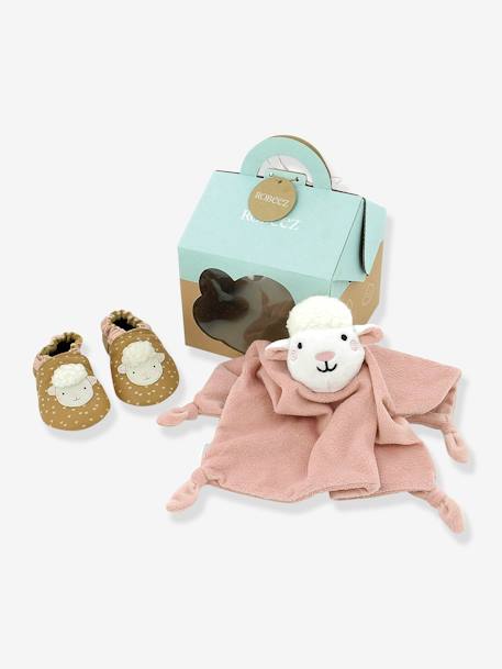 Coffret de naissance chaussons + doudou © camel - vertbaudet enfant 