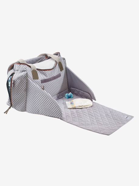 Luiertas Sydney II van BEABA Bedrukt grijs+beige, bedrukt - vertbaudet enfant 