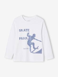 Basics T-shirt met lange mouwen voor jongens met een speels of grafisch motief  - vertbaudet enfant