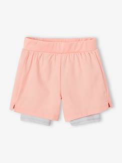 -Short fille sport 2 en 1 matière technique