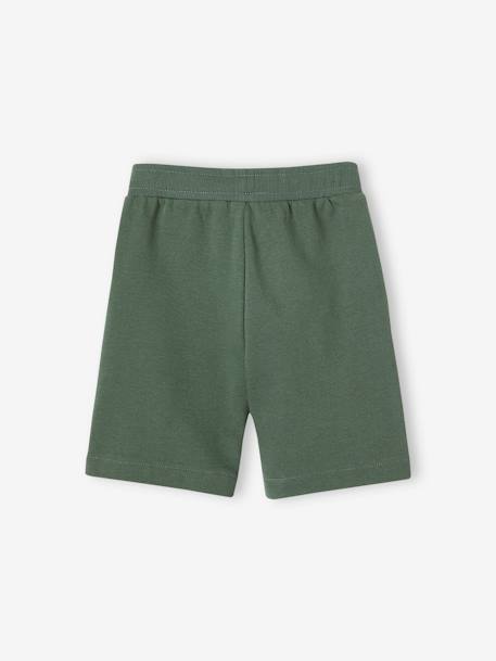 Lot de 2 bermudas garçon en molleton lot encre+lot rouge+vert sauge - vertbaudet enfant 