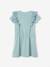 Robe avec volants en broderie anglaise fille marine+vert de gris - vertbaudet enfant 