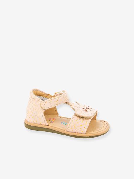 Sandales bébé Tity Miaou rose nude - vertbaudet enfant 