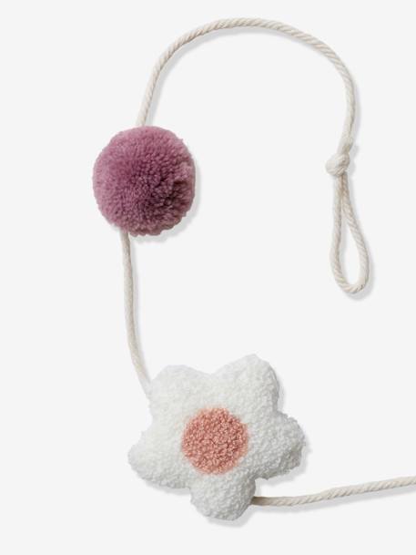 Guirlande fleurs et pompons rose imprimé - vertbaudet enfant 