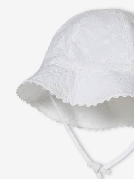 Chapeau en broderie anglaise bébé fille écru - vertbaudet enfant 