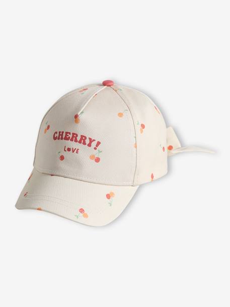 Casquette cerise fille écru - vertbaudet enfant 
