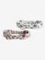 Lot de 2 headbands bébé fille fleuris effet noué écru - vertbaudet enfant 