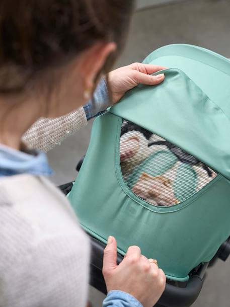 Poussette compacte Ikaria bleu canard+gris chiné - vertbaudet enfant 