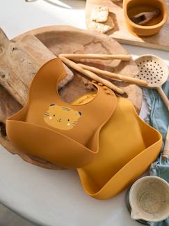 Puériculture-Repas-Lot 2 bavoirs en silicone