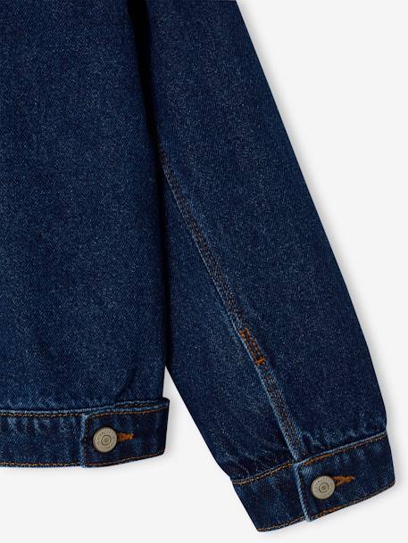 Veste en jean personnalisable fille bleu jean - vertbaudet enfant 