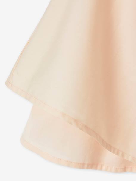 Robe cérémonie fille effet 2 en 1 haut en macramé ivoire+rose nude - vertbaudet enfant 