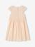 Robe cérémonie fille effet 2 en 1 haut en macramé ivoire+rose nude - vertbaudet enfant 