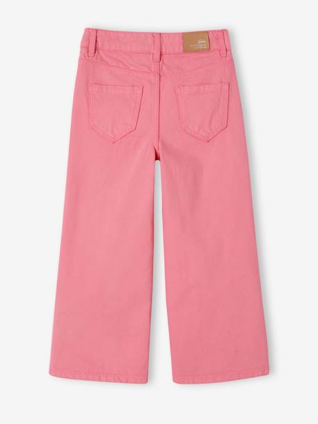 Pantalon fille large rose bonbon - vertbaudet enfant 
