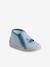 Chaussons bébé textile zippés rayé bleu - vertbaudet enfant 