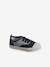 Gestreepte babysneakers van canvas met elastische veters blauw, gestreept - vertbaudet enfant 