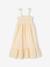 Robe à smocks rayée en seersucker fille rayé jaune - vertbaudet enfant 