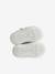 Baskets scratchées en cuir bébé blanc+marine+rose poudré - vertbaudet enfant 