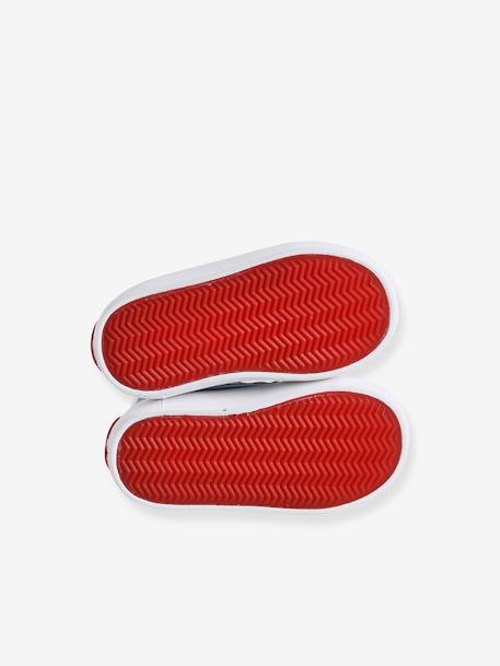 Baskets montantes bébé lacées et zippées bleu imprimé - vertbaudet enfant 