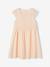 Robe cérémonie fille effet 2 en 1 haut en macramé ivoire+rose nude - vertbaudet enfant 