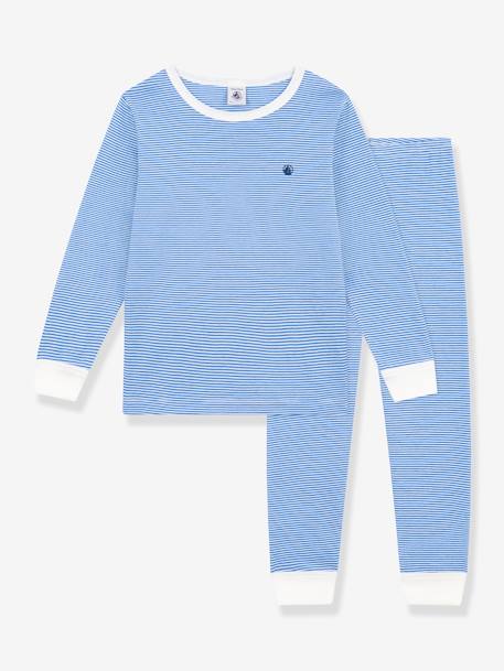 Gestreepte pyjama PETIT BATEAU blauw - vertbaudet enfant 