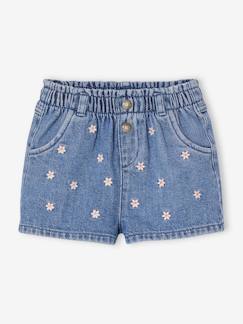 Bébé-Short-Short bébé en denim brodé 