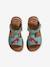 Sandales scratchées cuir enfant collection maternelle turquoise - vertbaudet enfant 